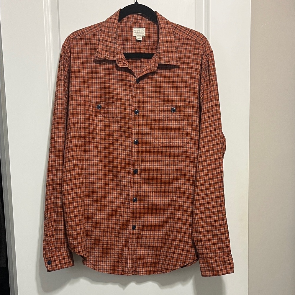 J. Crew Hemp/Organic Cotton Shirt Sz Large